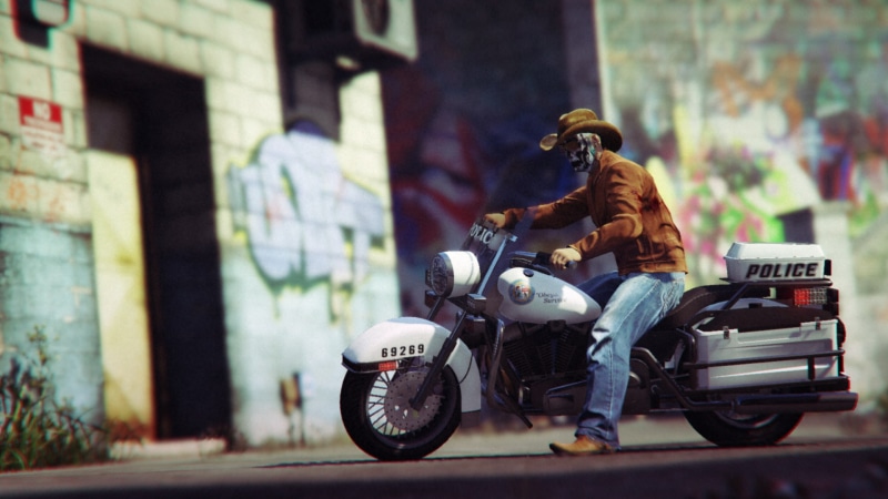 city, land vehicle, helmet, day, mode of transportation, motorcycle, headwear, men, Grand Theft Auto Online, riding, crash helmet, real people, street