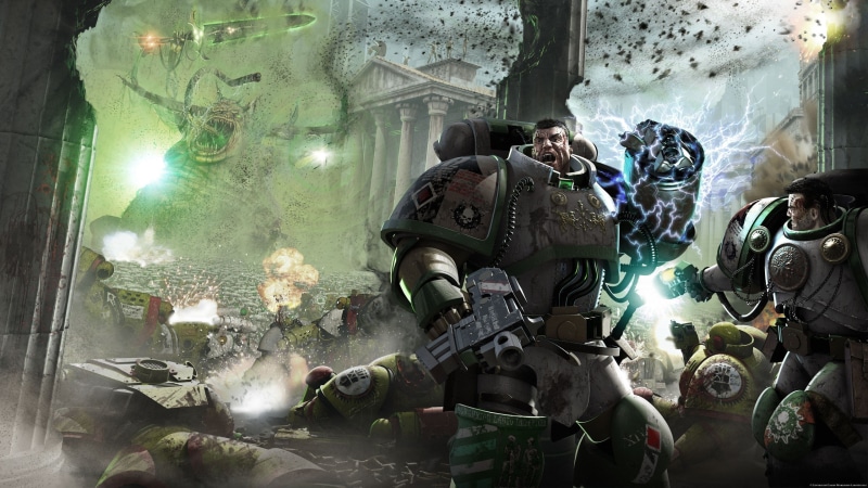 digital art, 000, 2K, science fiction, artwork, Warhammer 40, futuristic, space marines, Horus Heresy