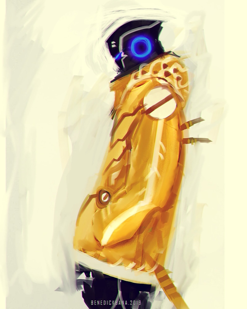 cyberpunk, Ninja, vertical, 1080P, digital art, drawing, jacket, artwork