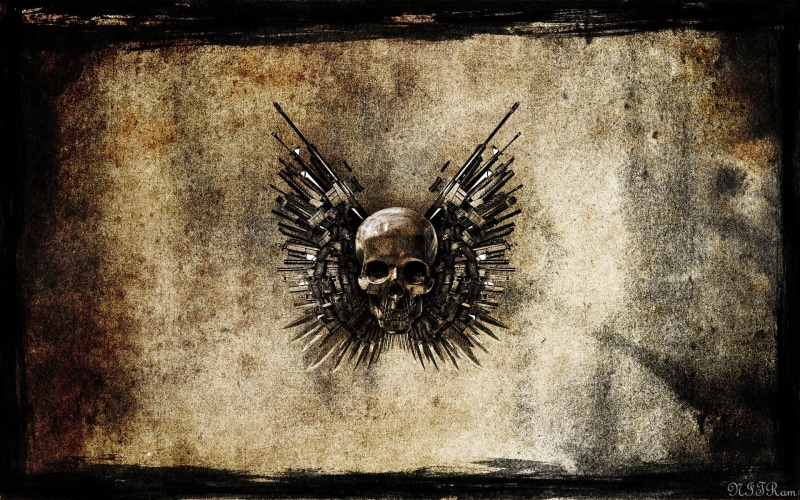 1080P, expendables, skull, hd, rifle, the, movies, knife
