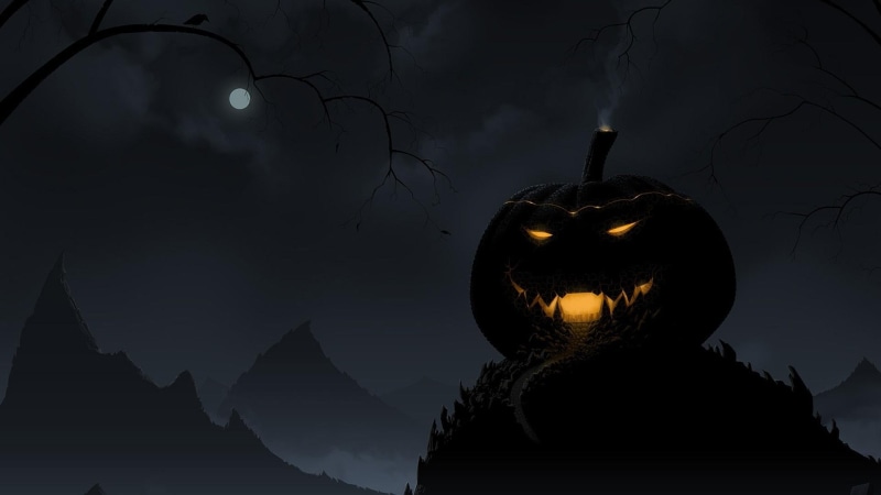 light, 1080P, pumpkin lantern, lantern, halloween, pumpkin, night, celebration
