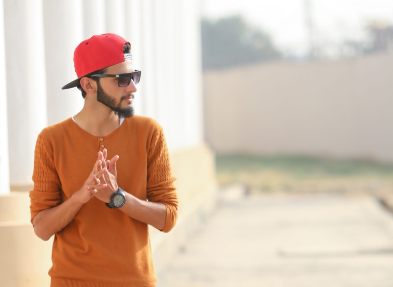 guy, hat, fashion model, culture, modern, fashion, pakistan, near, mixed, photography, man, cap, selective, glasses, boy, hair style, casual clothing, orange color