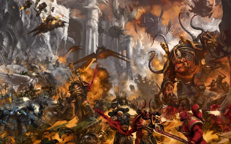 1080P, Chaos, Chaos Space Marines, Blood Angels, Warhammer 40,000, Space Marine, military, Chaos Space Marine, space marines, Games Workshop, imperial