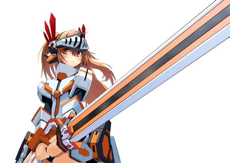 thigh-highs, 1080P, Cosmic Break, weapon, armor, artwork