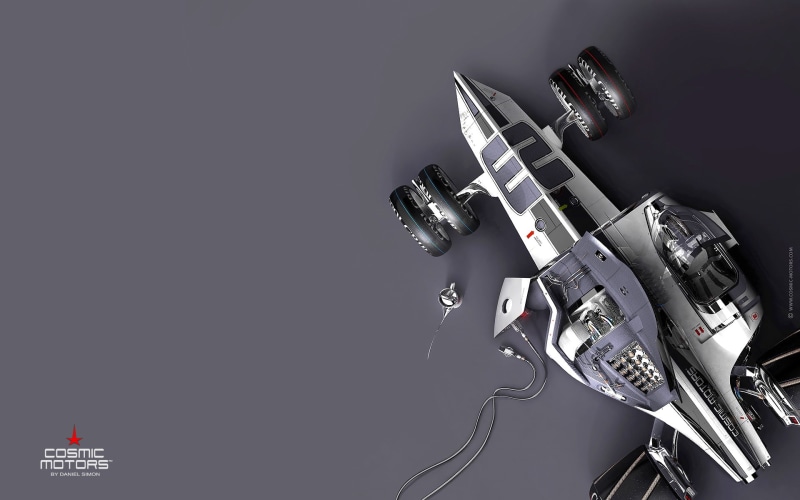 futuristic, arts culture and entertainment, metal, Cosmic Motors, close-up, wires, still life, connection, simple background, computer, wireless technology