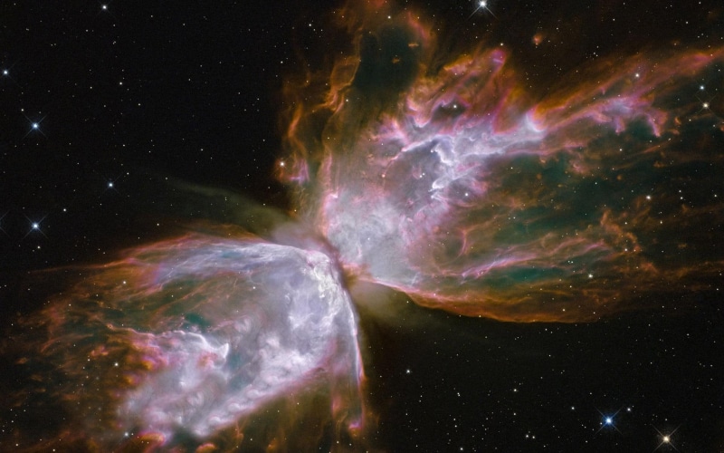 nebula, 1920x1200, cosmic, butterfly, 1080P, space, illustration