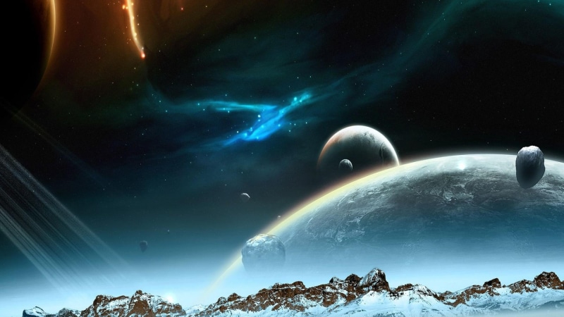 night, environment, rock, scenics - nature, glowing, astronomy, space, nature, solid, no people, rock - object, outdoors, snow, light - natural phenomenon