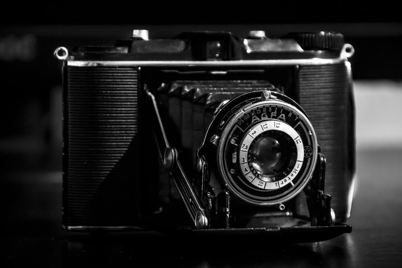 5K, metal, photo, technology, camera, old, still life, agfa, camera - Photographic Equipment, retro, digital camera, table, old camera, photography Themes