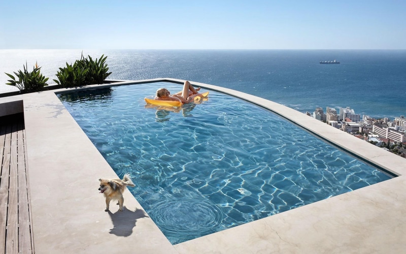 1080P, rooftop, pool, nature and landscapes, water, roof, woman