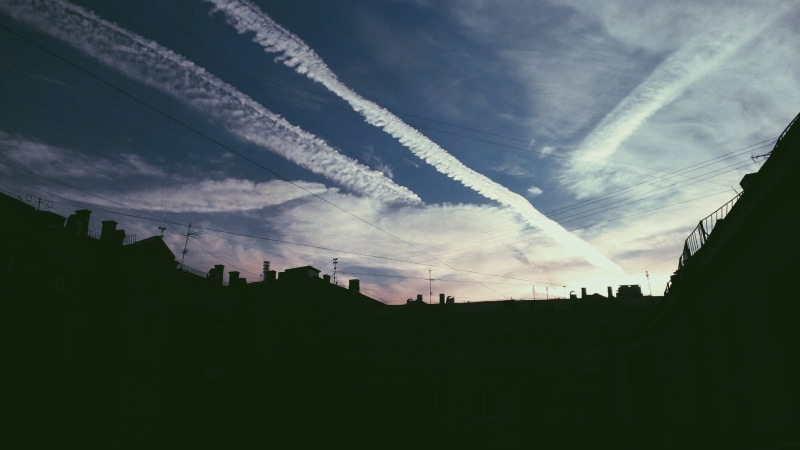 clouds, 1080P, rooftops