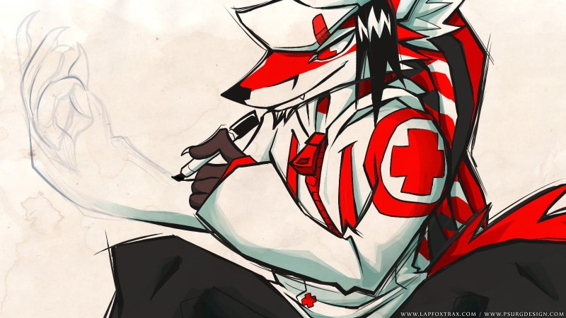 representation, pattern, white, graffiti, Anthro, Lapfox Trax, furry, fox, illustration, wall - building feature, cartoon, human representation, creativity
