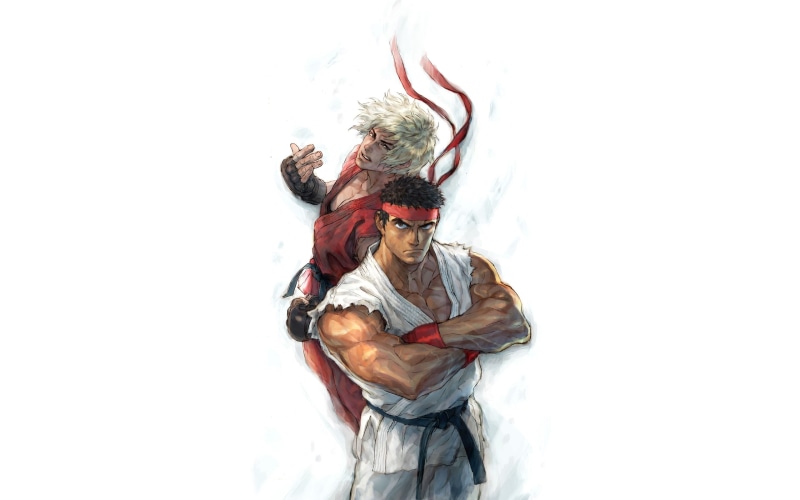 street, fighter, x, hd, street fighter, 2K, video, ryu, paintings, ken, art, games