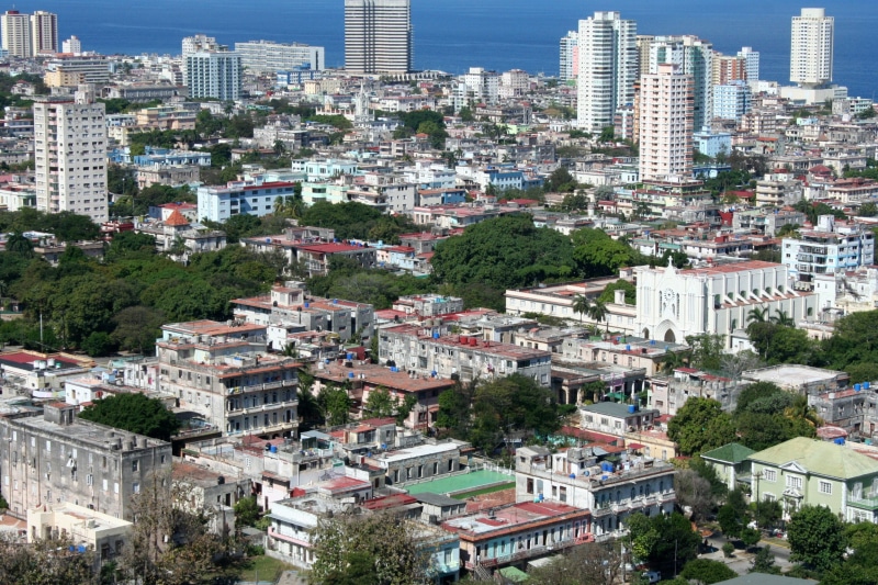 skyscraper, buildings, 1080P, urban Scene, crowded, city, towers, Cuba, building, nature, apartment, urban Skyline, day, tree, Havana, public domain, Cityscape