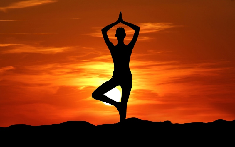 orange color, leg, pose, nature, tranquil scene, wellbeing, meditating, zen-like, natural, healthy lifestyle, exercising, leisure activity, yoga, people