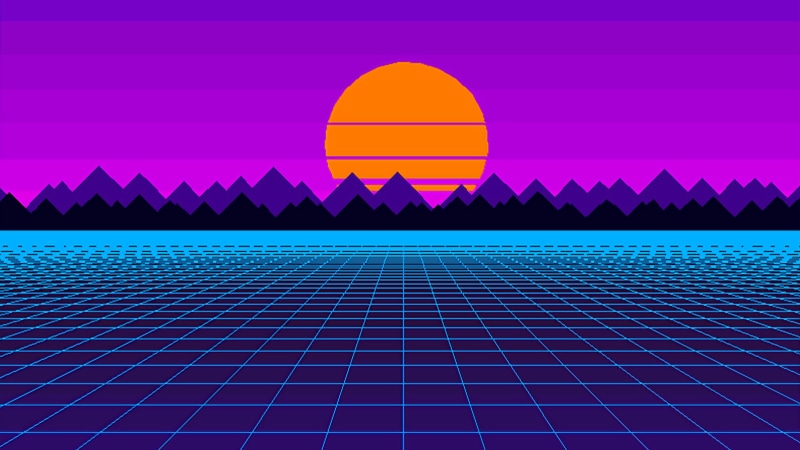 dithering, 4K, outrun