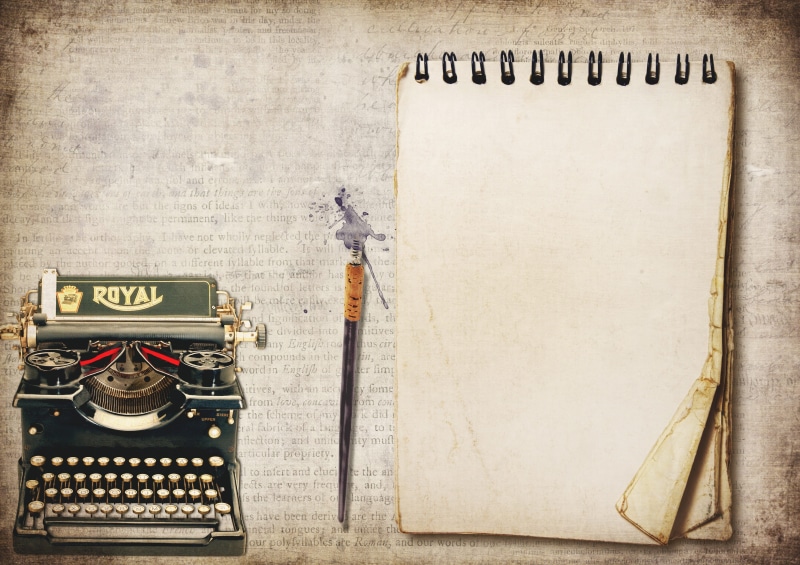 letter traffic, close-up, 2K, shabby chic, no people, write, directly above, notepad, antique, vintage, note pad, copy space, high angle view, message
