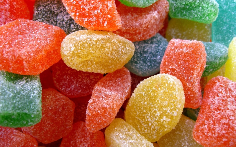 assorted, photography, 2880x1800, color, candies, jellies, 2K, jelly, gummy
