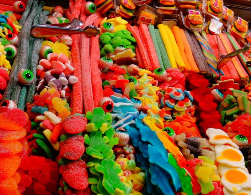 food, market, abundance, for sale, colorful, large group of objects, variation, gummy, 2K, children, market stall, food and drink, collection, multi colored