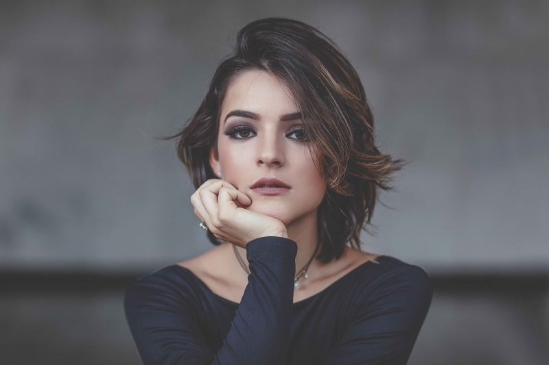 brown eyes, portrait, women, 1080P, Bruno Fioravanti, face, Luisa Peleja, brunette