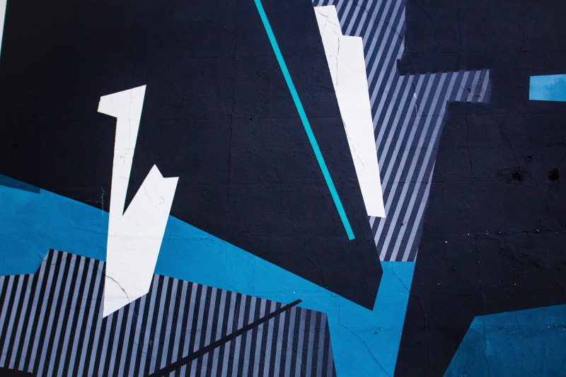 chart, arrow Symbol, shape, urban, wall, blue, concepts, stencil, black, graph, graffiti, backgrounds, business, sunlight, art, mural, no People
