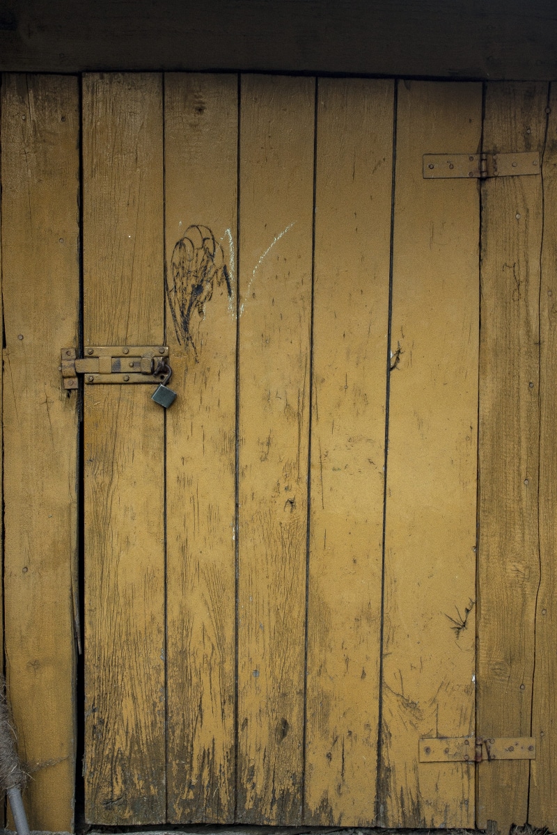 old, safety, security, wooden, indoors, closed, panel, furniture, lock, knob, wood, pattern, unlocked, cabin, day, outdoors, wood - material, poland, padlock