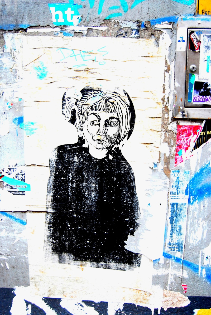 urban art, paint, female likeness, art and craft, 4K, day, human representation, male likeness, multi colored, bust, craft, hamburg, spray, representation