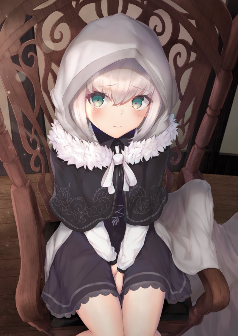 thigh-highs, short hair, fan art, 2D, FGO, 720P, grey hair, Gray (Lord El-Melloi II Case Files), Lord El-Melloi II Sei no Jikenbo: Rail Zeppelin Grace Note