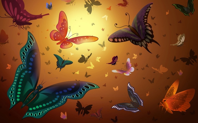 coral, reef, nature, bird, water, computer Graphic, butterflies, swimming Animal, flock of birds, summer, fish Tank, large group of animals, fish, background