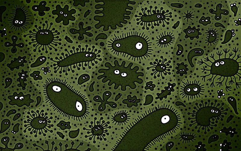 design, microcosm, flat, green, green color, circle, biology, summer, eyes, abstract, doodle, textured, technology, full frame, plant, ornate