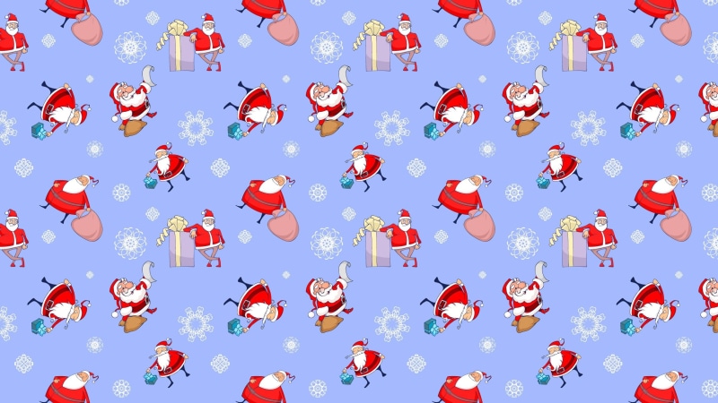 flying, Pattern, red, day, new year, vector, Santa Claus, box, large group of objects, computer Graphic, bows, sky, animal, child, fun, wrapping Paper
