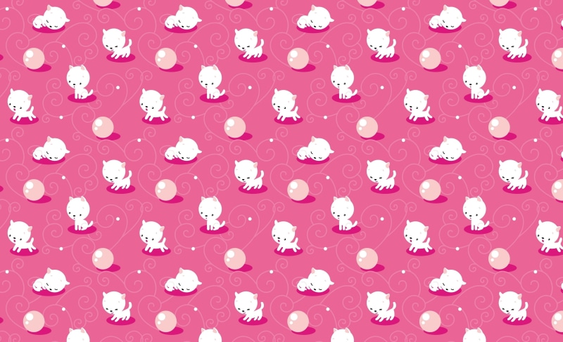 pink Color, white color, white, illustration, computer Graphic, textile, positive emotion, animal, background, design, ornate, springtime, large group of objects