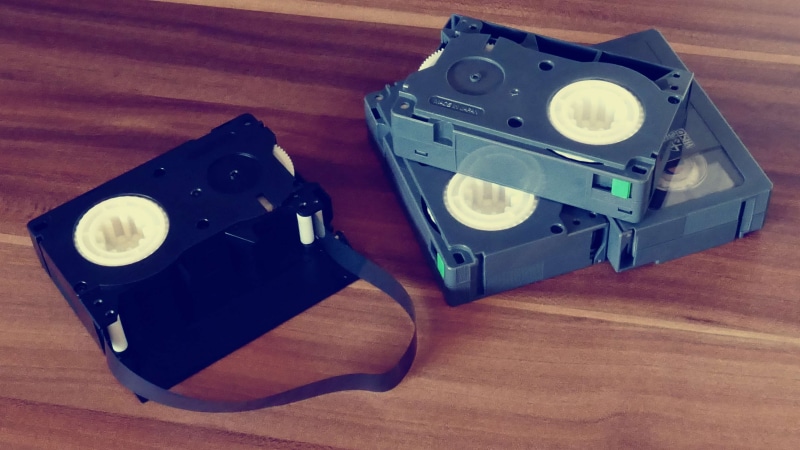 vintage, compact, still life, metal, tape, close-up, retro styled, equipment, film, history, video, record, no people, high angle view, outdated, flooring