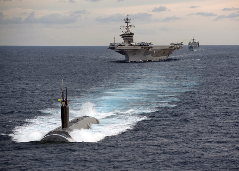 battleship, sea, day, warship, ship, vessels, white, military Ship, mode of transportation, 1080P, horizon, navy, military, navigation, nature, power