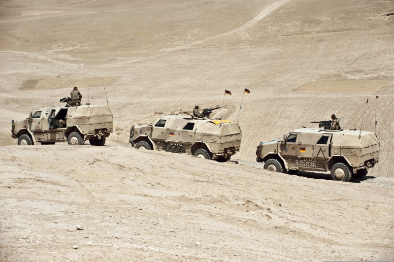 infantry mobility vehicle, convoy, KMW, ATF Dingo, 4K, MPPV PC, Bundeswehr, Afghanistan