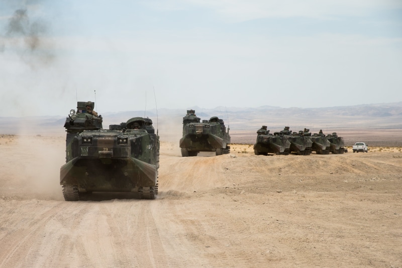 armed forces, sky, land, day, travel, army, mode of transportation, nature, 4K, arid climate, marines, amphibian assault battalion, landscape, sand, united states marine corps
