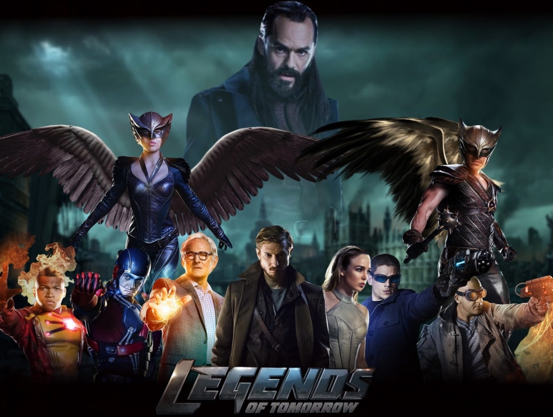 Captain Cold, males, Martin Stein, surprise, shock, women, Atom (DC Comics), Firestorm (Comics), TV Show, indoors, Vandal Savage, mid adult men, Hawkgirl