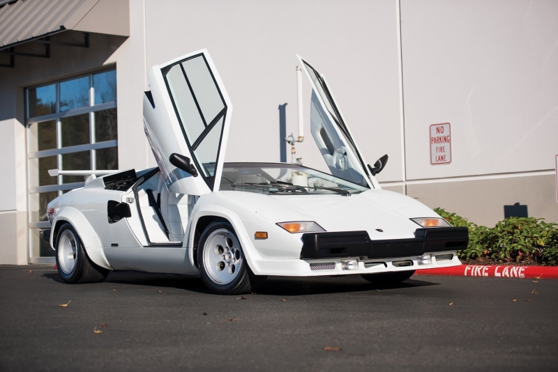 quattrovalvole, 720P, 1985, lp5000s, white, us-version, lamborghini, countach