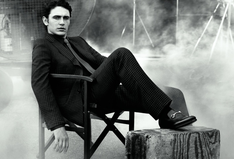 suit, man, jacket, actor, 1080P, franco, black, celebrity, white, photography, grayscale, james