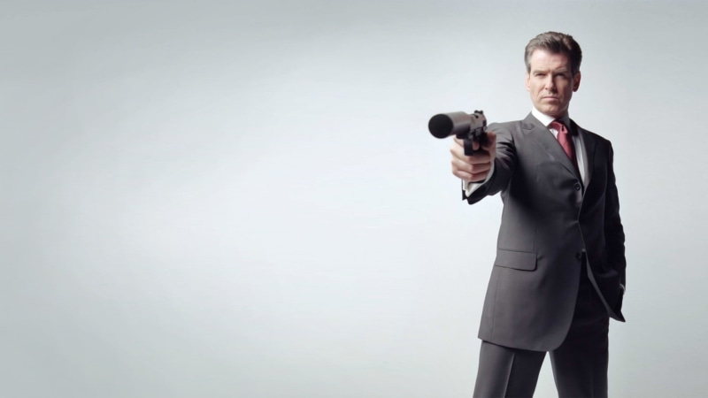 silencer, Pierce Brosnan, bond, white, brosnan, background, james, art, 1080P, people, x, hd, actors, suits, James Bond, pierce