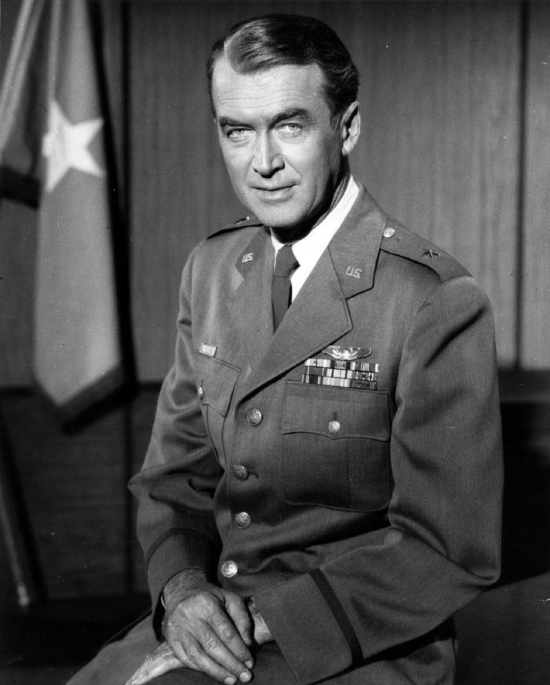 actor, vintage, black and white, star, front view, 1080P, classic, indoors, uniform, three quarter length, pictures, monochrome, mature men, males, james stewart