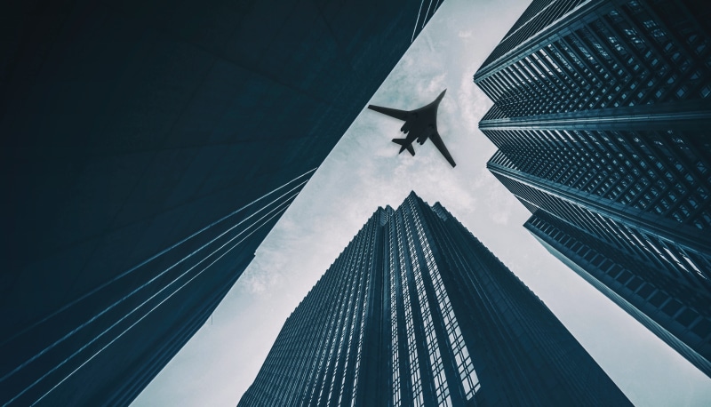 The city, Tupolev, USSR, Blackjack, Tu-160, Russia, Bliznyuk, Tu 160, Missile, BBC, Aviation, 4K, Building, Skyscraper, madeinkipish, Videoconferencing Russia