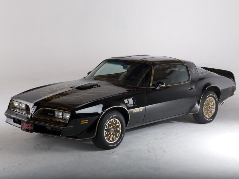 1978, Pontiac, motor vehicle, day, studio shot, copy space, black, bandit, transportation, convertible, no people, trans am, car, coupe, stationary, mode of transportation