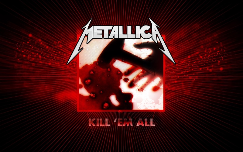 Kill them all, cover, 2K, Metallica, the first album 1983