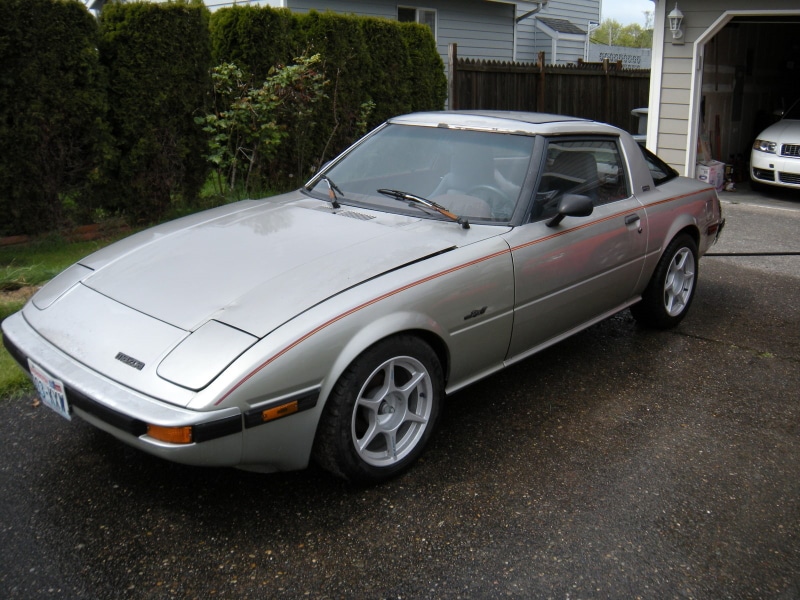 silver, 1983, mazda, rx7, 720P