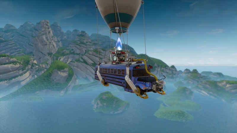 Fortnite, PC gaming, Battle Royale, screen shot, vehicle, 1080P