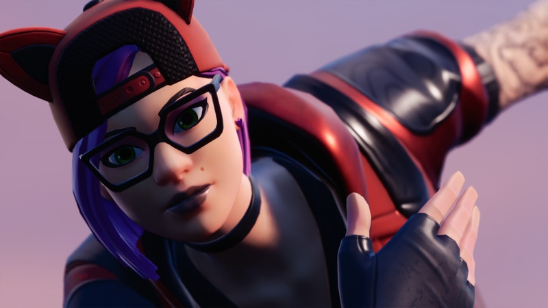 girl character, fortnite, battle royale games, glasses, Games, 1080P