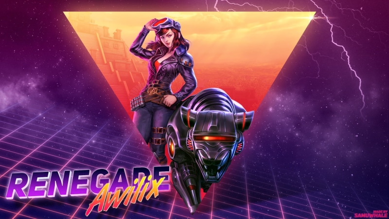 Background, Cat, Outrun, Renegade Awilix, Sintav, New Retro Wave, Synth, Retrowave, Synthwave, Retrouve, Art, Neon, Zipper, SMITE, Robot, 1080P, Girl