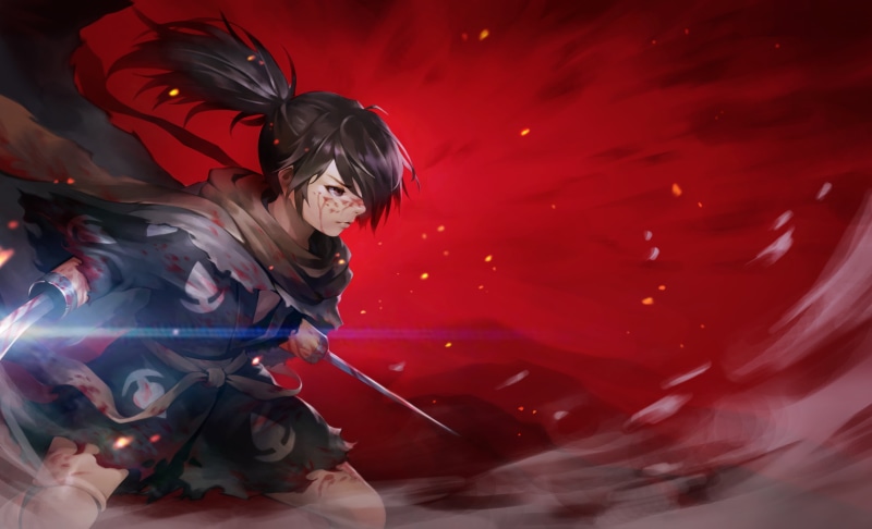 Anime, Dororo, Hyakkimaru (Dororo), 4K, Weapon, Dororo (Anime), Black Hair