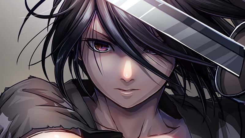 Purple Eyes, 2K, Dororo (Anime), Black Hair, Anime, Dororo, Boy, Hyakkimaru (Dororo)