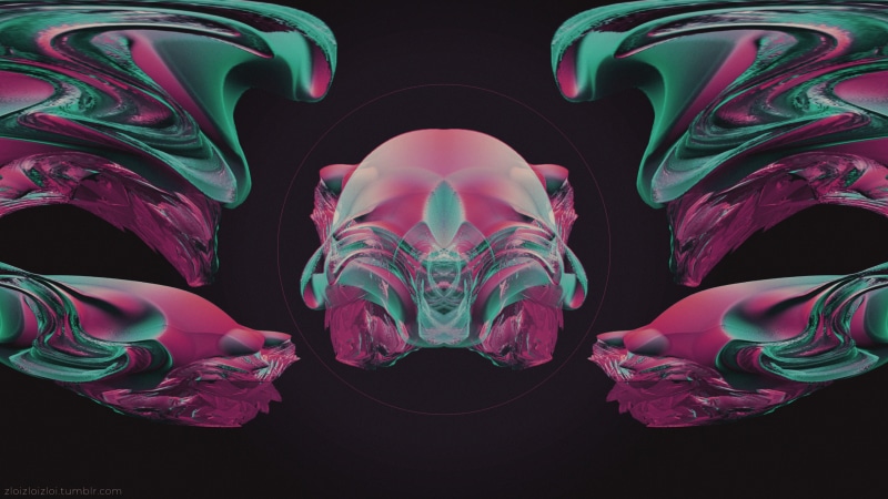 4K, glitch art, LSD, 3D Abstract, abstract